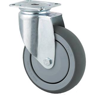 Tente 2470PJP100P50 Hjul Termogummi, plade 77x67 mm 100 mm
