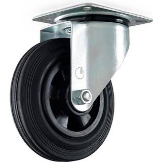 Habo 5816 containerhjul med plade, Ø160 mm