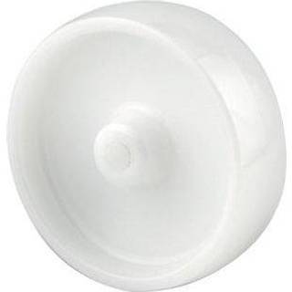 Tente UOO125-12 Industrihjul Almindeligt skæg, nylon, hvid 12 mm skaft, Ø125 mm