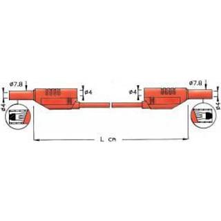 Elma Prøveledning 50cm gul m/stik