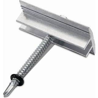 Mellemklemme til fladt tag alu (30-42 mm)