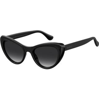 Havaianas Kvinde CONCHAS QFU/9O Solbriller Plast Sort Grå Cat Eye Normal Skygge