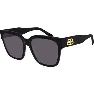 Balenciaga Kvinde BB0056S 001 Solbriller Acetat Sort Grå Firkantet Normal