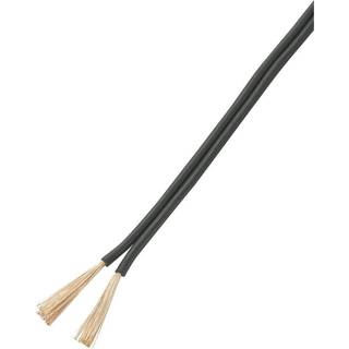 TRU COMPONENTS 1565193 Tråd 2 x 1.50 mm² Sort 50 m