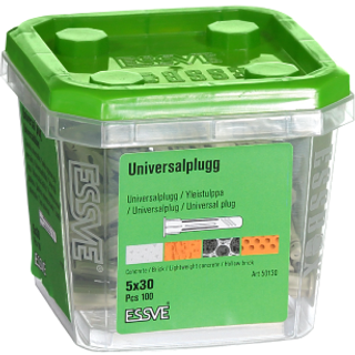 ESSVE TG Universalplugs Pakke med 100 stk., 5x30mm