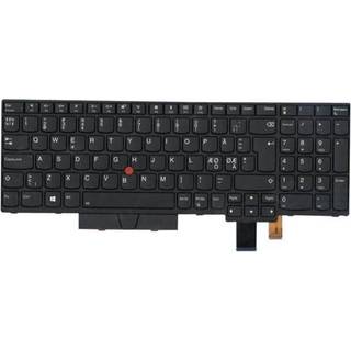 Lenovo Lite-On SN8361BL - Bærbar tastatur - til udskiftning - Nordisk - Sort