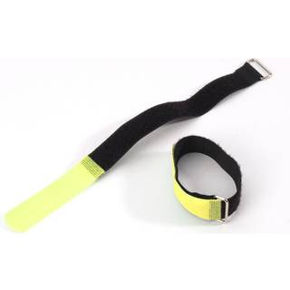Kabelstrop Velcro 30cm x 2,5cm (10 stk.) - Gul