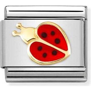 Nomination Gold & Red Ladybird Charm - Stainless Steel