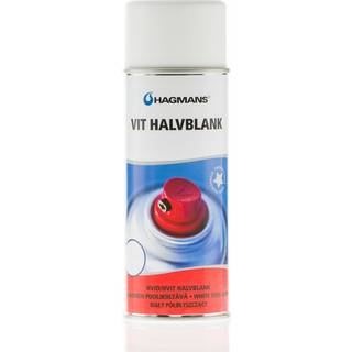 Hagmans Dækkende maling hvid halvblank, 400 ml