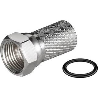 F-connector, Twist-on stik med O ring (6,8 7,0 mm) | 1 stk | PRIS-MATCH