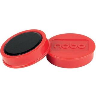 Nobo magnetiske whiteboardmagneter, pakke med 10 stk. 38 mm farvede magneter Rød