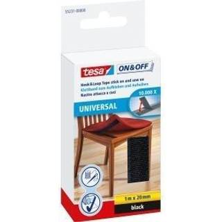 tesa On & Off - mounting adhesive - 2 cm x 1 m - black