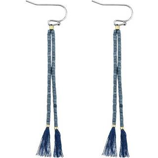 Everneed Nille Tassel Øreringe Faded Denim (U)