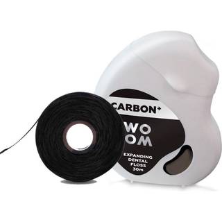 WOOM Carbon+ Dental Floss Tandtråd med voks Sort 30 m - 30 m