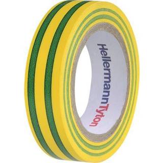HelaTape Flex 15 mm x 10 m gul/grøn 10 ruller