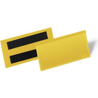 Durable Lagerlomme/etiketholder m magnet 100x38mm