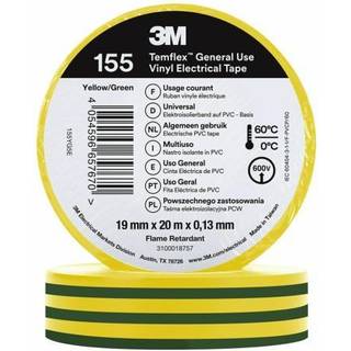 Temflex 155 el-vinyltape 19mm×20m grå