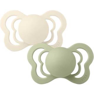 BIBS Couture Silicone Ivory/Sage 2 pak - Flere størrelser
