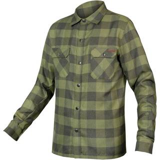 Endura Hummvee Flannel Skjorte Bottle Green - Størrelse Small
