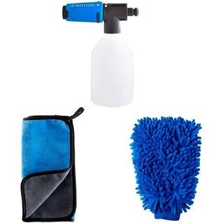 Nilfisk Car Cleaning Kit, håndklæde, handske og Super Foam sprayer