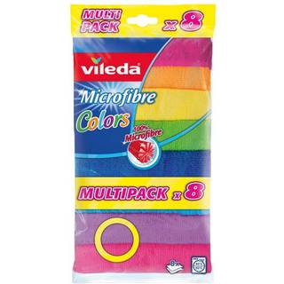 Vileda Mikrofiberfarvede Klude 8 stk. – Farverig og Effektiv Rengøring