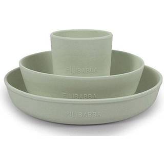 Filibabba Silikone spisesæt - Green