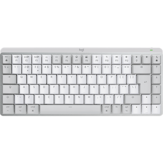 Logitech MX Mechanical Mini for Mac - Minimalist Wireless Illuminated Performance Keyboard Pale Grey - UK - Tastatur - Engelsk - UK - Grå