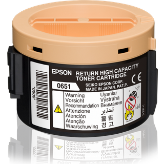 C13S050651 EPSON 0651 TONER CART BLACK HIGH YIELD RP FOR ACULASER M1400