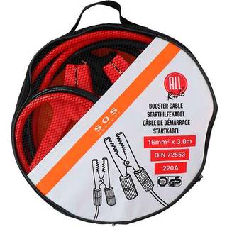 Allride SOS Support, Startkabler, 220A, 16mm2, 3m,