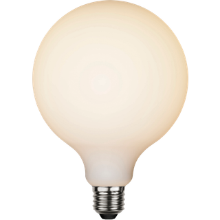 LED-pære E27 G95 opaque double coating - Hvid