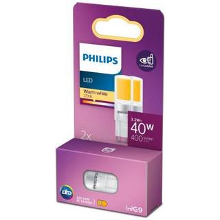 SOMMERUDSALG - G9 - Philips LED Stiftpære 3.2W - 400lm - 2700K - 2-pak