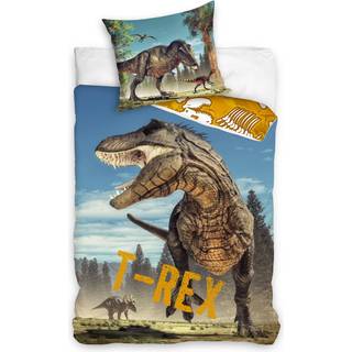 Dinosaur ''T-REX'' Sengetøj 135 x 200, 100 procent bomuld