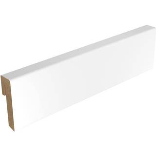 Swedoor glat fodliste med ledningsskjul, hvid, 19 x 92 x 3600 mm