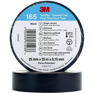 3M TemflexTM el vinyltape 165 sort 25 mm x 25 m