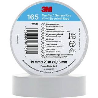 3M TemflexTM el vinyltape 165 hvid 19 mm x 20 m
