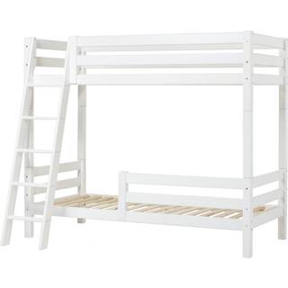 Hoppekids ECO Luxury høj køjeseng med sengehest og skrå stige 90x200 cm