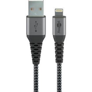 Goobay Lightning / USB A – Sort-Grå – 0,5m