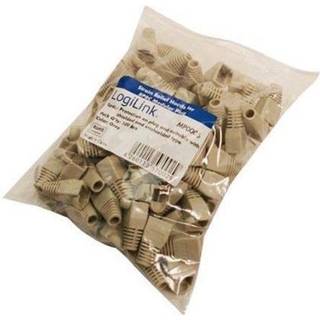 LogiLink RJ45 plug strain relief boot 5.8 mm grey (100 Pack)