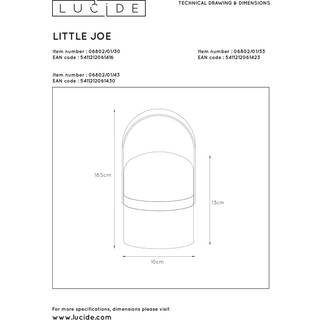 Lucide Little Joe LED-dekorationslampe, grøn Joe, dæmpbar, Plast, Moderne
