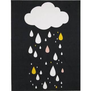 AW Mood Børnetæppe - Raindrops Black - RESTSALG