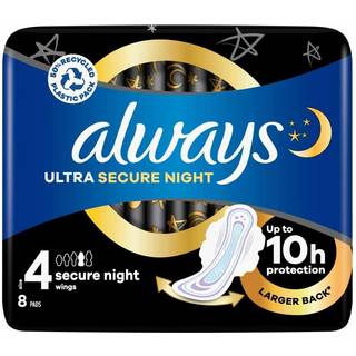 Always Ultra Secure Night Size 4 - 8 stk