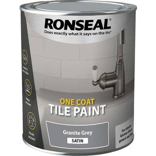 Ronseal Vandbaseret Én-lags Flisemaling Granitgrå Satin 750 ml