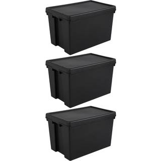 EXTREM slagfaste transportkasser, 62 L Sort