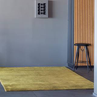 Tæppe Earth Bamboo, Farve Mustard Yellow, Størrelse 200 x 300 cm