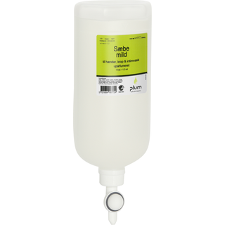 Plum Ekstra mild flydende sæbe 10 x 1 l Uden parfume, Standbag (1677)