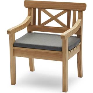 Fritz Hansen - Drachmann Chair Cushion, Outdoor Textile / Charcoal - Dyner og puder - Skagerak Design Team - Brun