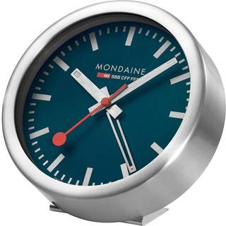 Mondaine Aluminium Case Deepest Blue Table and Alarm Clock A997.MCAL.46SBV