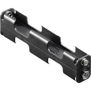 Batteri holder - 4 x AA - Med snap terminal