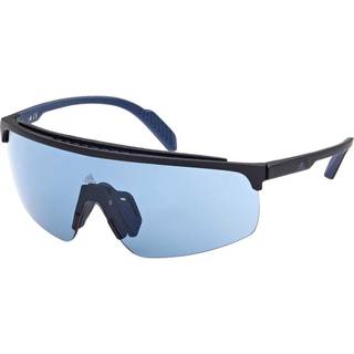 Adidas Sport Mand SP0044 02V Solbriller Injiceret Sort-opaque Blå Maske Normal