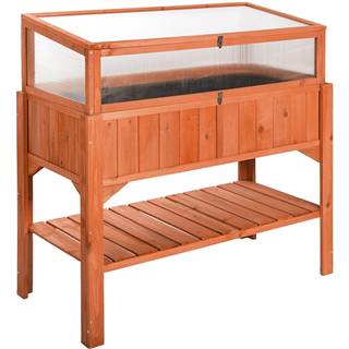 Højbed med opsats 119x53x124cm - brun